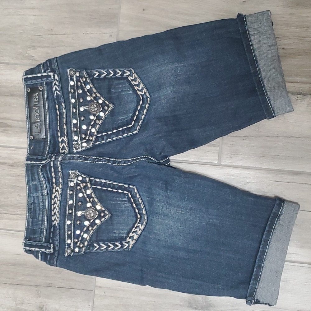 LA Idol jean shorts